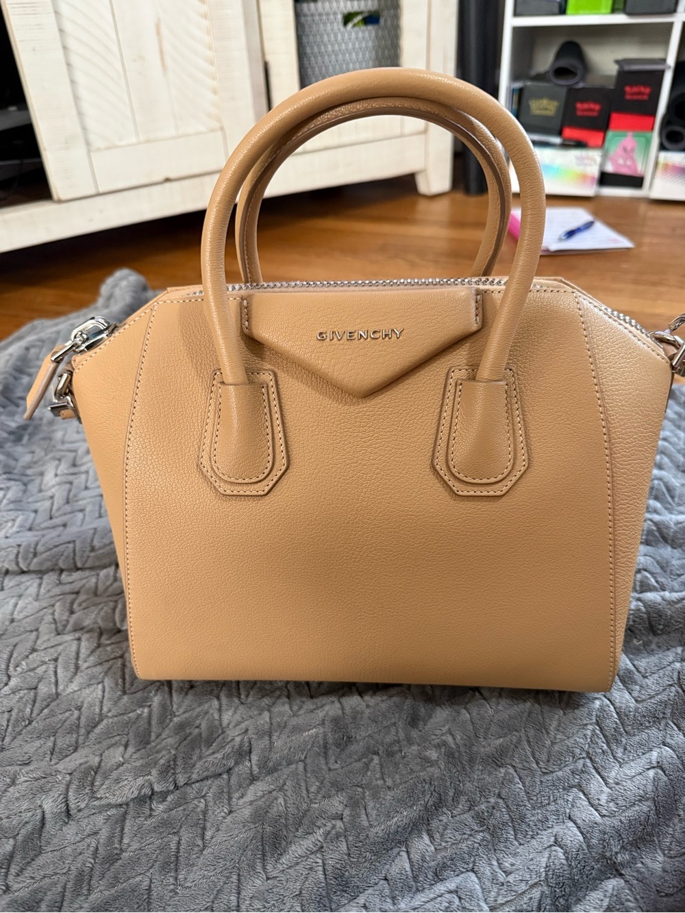 Givenchy Mini Antigona Satchel in Camel - Picture 1 of 6